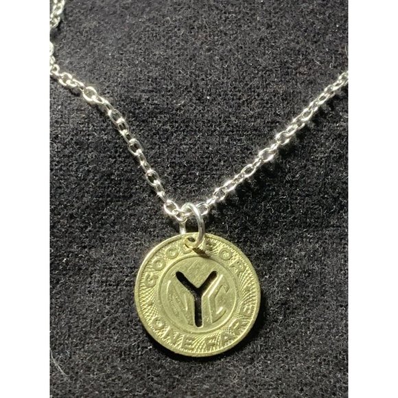 Vintage Circulated NYC 1953 New York City Subway Token Pendant. - Picture 2 of 10